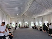 20x20m 20x25m accessoires de camping bâche pour événement location d'équipement équipement de location pour événements tente gonflable