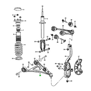 แขนควบคุมล่างสำหรับดอดจ์ชาเลนเจอร์5168283AB 5168282AB ระบบกันสะเทือนของ macpherson strut - Product Image 4