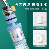 Élément filtrant pour cuisine domestique, rallonge de robinet, filtre anti-éclaboussures, pommeau de douche anti-éclaboussures en pierre médicale