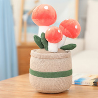 Adorable poupée végétale de simulation, jouet en peluche créatif Tulipe Succulente, ornement en pot, décoration d'intérieur en coton PP