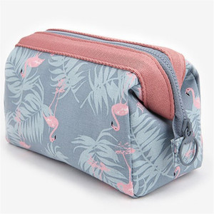 Bolsa de maquillaje impermeable con estampado de flamenco Popular, neceser de viaje, bolsa de aseo, Organizador - Product Image 1