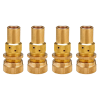 Kit universel de dégonfleurs de pneus tout-terrain en laiton, modèle QZ1, avec bouchons de purge automatiques 6-30 psi pour le soulagement de la pression