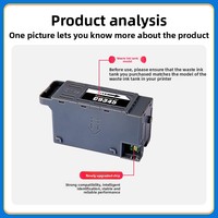 Boîte de maintenance d'encre compatible C9345, réservoir de récupération d'encre usagée de remplacement pour imprimantes Epson L8058 L15158 L15168 L15150 L15160