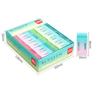 Deli Blossom Eraser 71081 Jelly Color Gradient 30 Pcs For Students Drawing Clean Erasing - Product Image 4