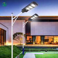 Réverbère solaire extérieur à énergie solaire étanche ABS IP65 tout en un réverbère solaire à LED à capteur de mouvement intégré