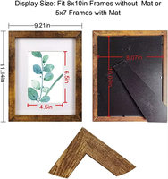 Articles de décoration de la maison taille personnalisée logo affichage mural cadre photo en bois 8x10 MDF cadre photo Albums accessoires pour le salon