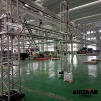 Estructura de Aluminio Personalizada de Fábrica con Recubrimiento en Polvo Negro y Plateado para Escenarios, Conciertos, Exposiciones, Iluminación y Exhibición con Bloqueo Rápido