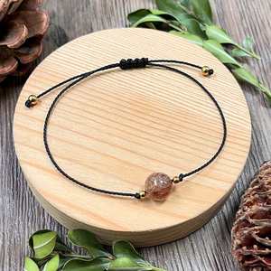 Bracelet en pierre naturelle avec perles de verre colorées, Œil de l'Intuition, prêt pour l'emballage de vente au détail, gravure personnalisée - Product Image 4