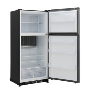 Réfrigérateur à absorption de gaz en acier inoxydable à double porte et congélateur supérieur pour la maison - Product Image 4