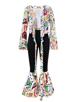Costumes de couple hippie pour fête d'Halloween, tenues disco rock années 70 et 80 pour femmes et hommes, costumes de cosplay pour festival, danse, fantasia