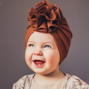 Offre Spéciale INS fleur bébé chapeau enfant en bas âge Turban infantile <span class=keywords><strong>tête</strong></span> enveloppe enfants Bonnet nouveau-né enfant en bas âge bonnet casquette - Product Image 1