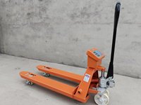 Chariot à palettes avec balance électronique intégrée, roues en PU, haute précision, grande capacité, pour entrepôt et usage industriel