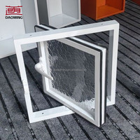 Fenêtre fixe en aluminium à double vitrage pare-balles Topbright Hurricane Impact avec rupture de pont thermique personnalisée pour maison