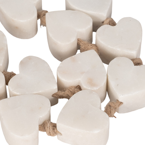 Filo di perline a forma di cuore in marmo con nappa per decorare casa, stanza o ufficio - Product Image 5