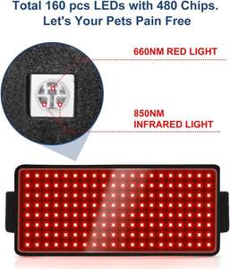 Strumento veterinario a infrarossi rosso e blu luce terapia Pad garretto per cavallo tappeto equino coperta sondaggio Hip Horse coperta - Product Image 2