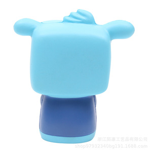 Blue Bear Pu Foam Fidget Toy Slow <b>Rebound</b> Stress Reliever Office Desk Decor Unisex 8 To 13 Years - Product Image 1