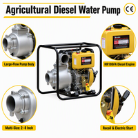 Pompe à Eau Diesel d'Irrigation Hiearns, Modèle 2 Pouces, 3 Pouces, 4 Pouces, 6 Pouces, 8 Pouces, pour Équipement Agricole