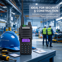 Harga Asli Murah Baofeng UV-82 Dual PTT UHF/VHF Dual Band Walkie Talkie Portabel Baterai 2800mAh Jangkauan 5-10km