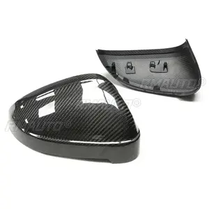 Cubierta de Espejo Lateral de Fibra de Carbono Real para Auto, Reemplazo de la Cubierta del Espejo Retrovisor, Estilo OEM, para Audi A4 B9 S4 A5 S5 2017-IN - Product Image 4