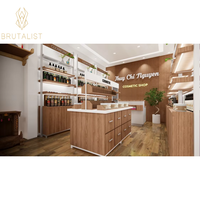 Étagères et comptoirs d'exposition pour magasins de cosmétiques avec éclairage LED personnalisé en gros, design écologique et étanche