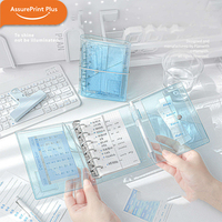 Mini carnet holographique laser en PVC, couverture souple imperméable, fermeture à pression, rechargeable, pour le bureau et le travail, personnalisable