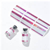 Autocollant holographique 3ml, durable, imperméable, résistant à l'huile, étiquette autocollante, logo personnalisé gravé au laser, emballage en papier BOPP pour flacon