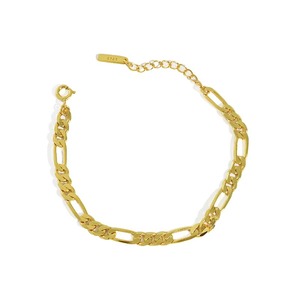 Pulsera de tenis, joyería de plata de ley 925, cadena de tenis, cadena de eslabones lisos planos, joyería ostentosa para Unisex - Product Image 1