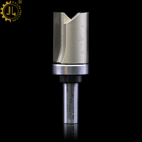 Mata Router Trim Straight Flush Trim 3/8 inci, dengan pola Bearing atas berlapis OEM mendukung pemangkas laminasi Flush untuk dijual