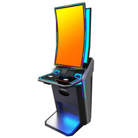 Mesin Game Tegak Layar Sentuh Lengkung 43 Inci Populer, Kabinet Skill Multi 8 in 1 Fire Game Board