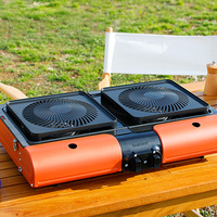 Réchauds à gaz pliables en métal légers, coupe-vent, de marque japonaise, pour la cuisine, le jardin, le camping en plein air, toutes saisons