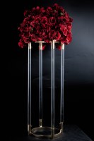 Support à fleurs en acrylique transparent de haute qualité Zhuoyun, centre de table pour mariage, événements, fêtes, décorations d'anniversaire