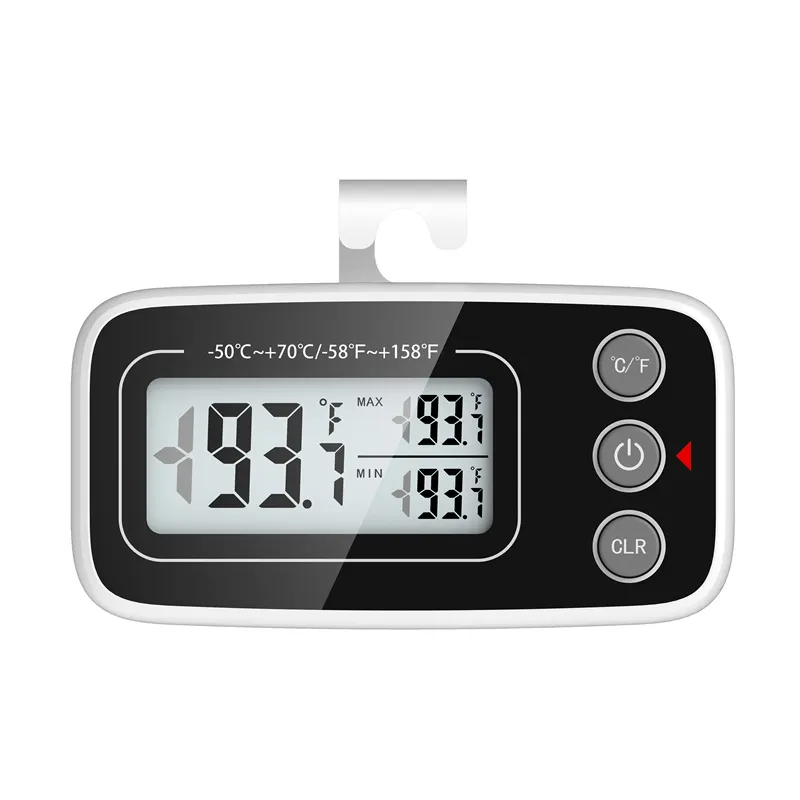Max/Min Record Function Thermometer for Kitchen Digital Refrigerator Thermometer,Freeze Thermometer with Large LCD Display