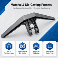 Support de moniteur sur mesure en alliage d'aluminium moulé sous pression, support d'écran TV, fabrication OEM