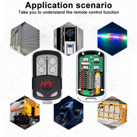 Control Remoto Inalámbrico Universal de 315/433MHz con 4 Botones, Carcasa de Metal ABS, Función de Aprendizaje, Modelo HFY-541, Funciona con Batería AAA, Certificación CE, Indicador LED