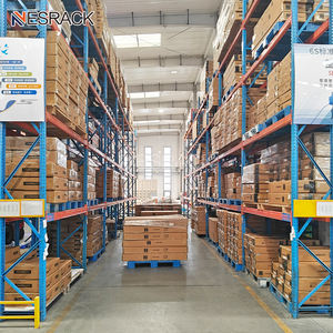 Système de rayonnage à palettes à <span class=keywords><strong>double</strong></span> support métallique profond pour le stockage logistique en acier robuste en entrepôt - Product Image 2