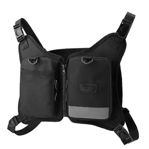 最新设计多功能户外运动跑步背心背包防水战术时尚男士街头装备包