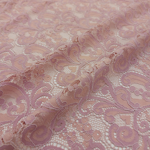 YY High Quality Wave Pattern Nylon Cotton <strong>Lace</strong> <strong>Fabric</strong> Pink Luxury Eyelash Embroidered <strong>Lace</strong> <strong>Fabric</strong> For Women Dress &amp; Blouse - Product Image 5
