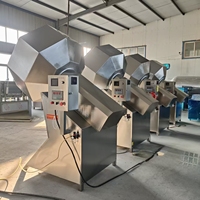 Machine à mélanger les épices de haute qualité personnalisable, machine à mélanger les aliments en poudre, machine à enrober les aliments, machine à mélanger les chips de pommes de terre, mélangeur octogonal
