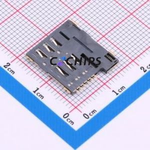 MICRO SIM 6P H1.35 SIM Card Connector SMD Connector Self-Return Type Micro SIM Card Card Holder 1.35mm - Product Image 2