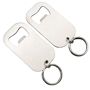 스테인리스 스틸 독택 병따개 키링 키체인 - Product Image 1