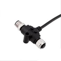 Type T M12 Mâle Femelle 1 Mètre PVC NMEA2000 Connecteurs Répartiteur 5PIN 22AWG 24AWG 5 6 8 Broches B Code Câble Distributeur