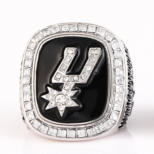Bague de champion de la ligue de basketball en gros, collection commémorative de bagues sportives avec gemmes, thèmes Césarea, Nevada, Spurs - Product Image 3