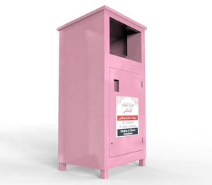 Outdoor Used Clothing Donation Drop Off Box