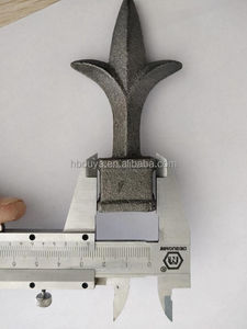 Ouya รั้วเหล็กหล่อสำหรับตกแต่งสวนเป็นมิตรกับสิ่งแวดล้อมป้องกันการเกิดสนิมพอดีกับ5/8 "รั้วเหล็กสามจุด - Product Image 5