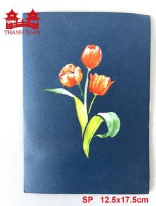 Carte 3D Pop-Up Fleurie Faite à la Main, Bouquet de Tulipes Détaillé en Papier, Cadeau pour la Fête des Mères, Anniversaire, Mariage, pour Elle - Product Image 3