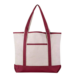 Eco Friendly Customized Cotton <b>Canvas</b> Tote <b>Bag</b> with Zipper Closure Reusable Shoulder Shopping <b>Bag</b> Custom Logo for Women Outdoor - Product Image 1