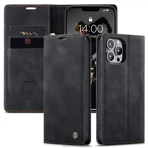 Latest Design Synthetic Leather Smartphone Accessories For Samsung S24 Ultra Luxury PU Case Flip Cover Note 20 Ultra Plus