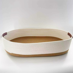 Wholesale Seagrass Baby Toy <strong>Basket</strong> Gift Toys <strong>Moses</strong> Set Straw Cotton <strong>Baskets</strong> <strong>Grey</strong> Storage Changing Pad Change Rope - Product Image 5