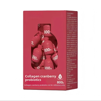 Wudy Collagène Formulé sur Mesure Canneberge Probiotique Améliore la Densité Osseuse Petite Bouteille Rouge Boisson Solide Instantanée pour Femmes 60g