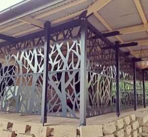 Thiết kế thời trang laser cắt thép tấm trang trí rỉ sét miễn phí nhôm lan can cho ban công - Product Image 3